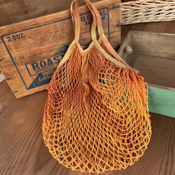 fire monkey Handbags - ✨HAND DYED NET STRING FRENCH MARKET BAG✨